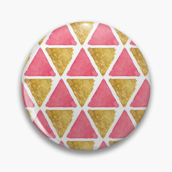 Item preview, Pink and Gold Triangles designed and sold by AnastasiaDesign.