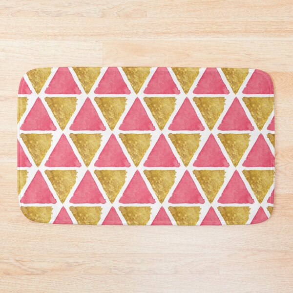 Item preview, Pink and Gold Triangles designed and sold by AnastasiaDesign.