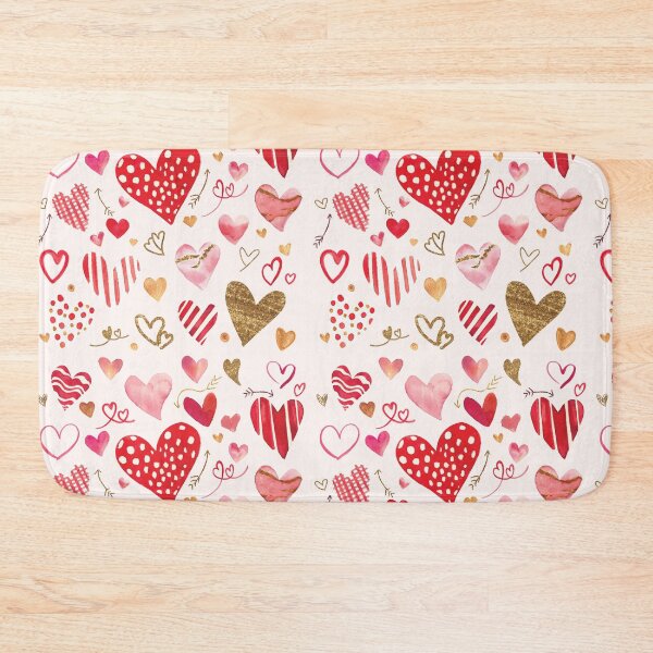 Item preview, Hand Drawn Hearts Pattern designed and sold by AnastasiaDesign.