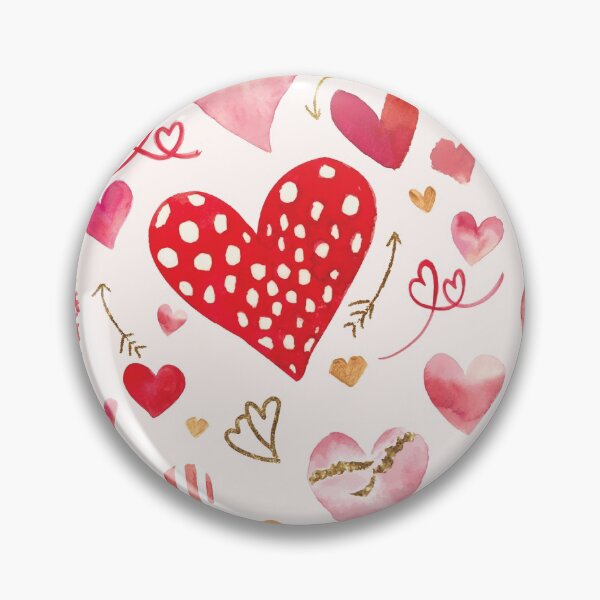 Item preview, Cute Colorful Hearts Pattern designed and sold by AnastasiaDesign.