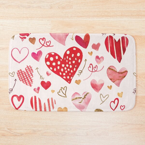 Item preview, Cute Colorful Hearts Pattern designed and sold by AnastasiaDesign.