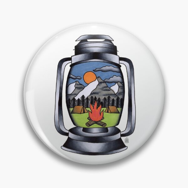 Item preview, Camping Lantern Tattoo designed and sold by napiks.