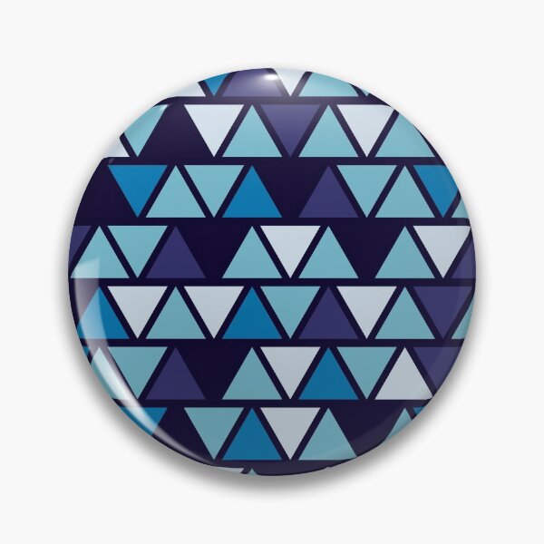 Item preview, Colorful Blue Triangles Geometric Pattern designed and sold by AnastasiaDesign.