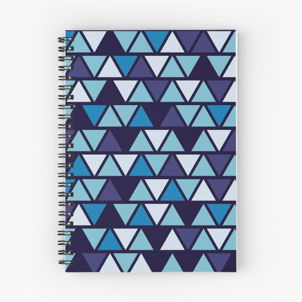 Item preview, Colorful Blue Triangles Geometric Pattern designed and sold by AnastasiaDesign.
