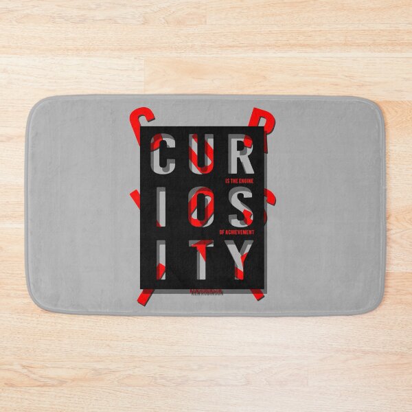 Item preview, Curiosity is the engine of achievement designed and sold by mensijazavcevic.