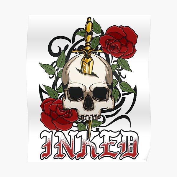 Tattoo Shop Posters Redbubble - joker abs and tattoos roblox