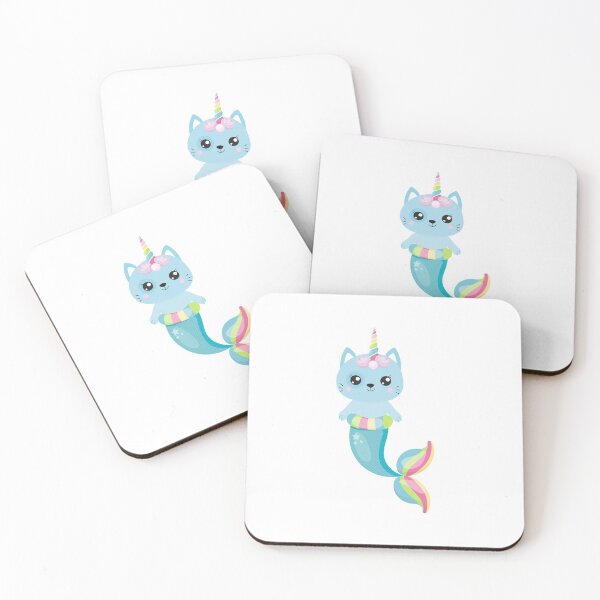 Item preview, Cat Unicorn, Cute Cat mermaid blue Unicorn mermaid  for all unicorn lovers  designed and sold by ToniaKroeger.