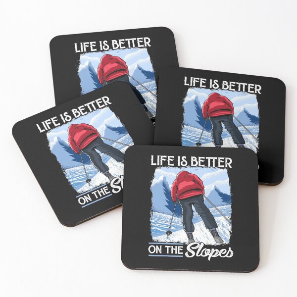 Item preview, Life Is Better On The Slopes Skiing & Snowboarding designed and sold by perfectpresents.