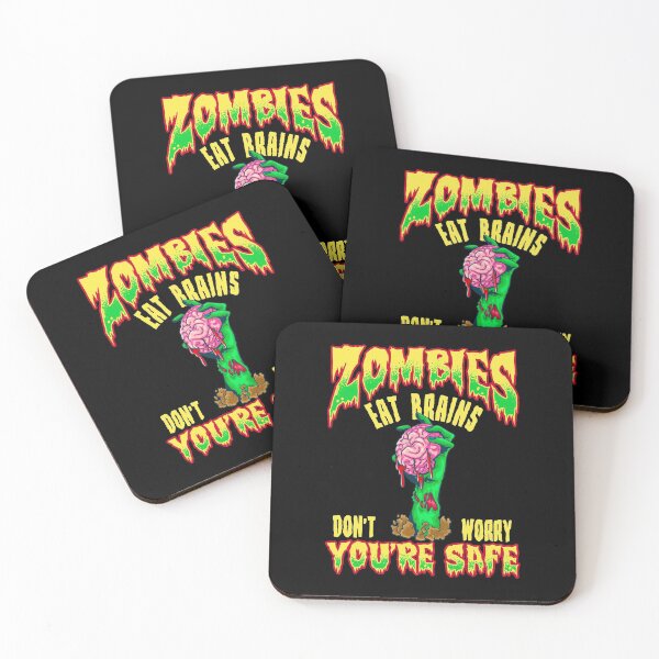 Item preview, Funny Zombies Eat Brains Don't Worry You're Safe designed and sold by perfectpresents.