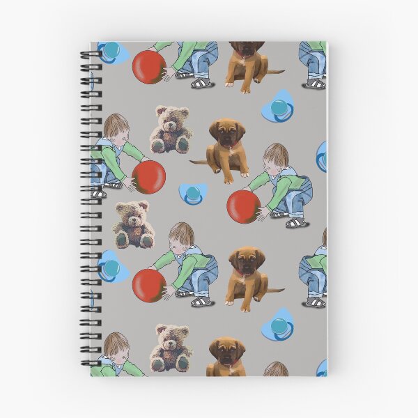 Item preview, A Boy Playing With His Red Ball Teddy And Puppy designed and sold by Zilpa’s Prints.