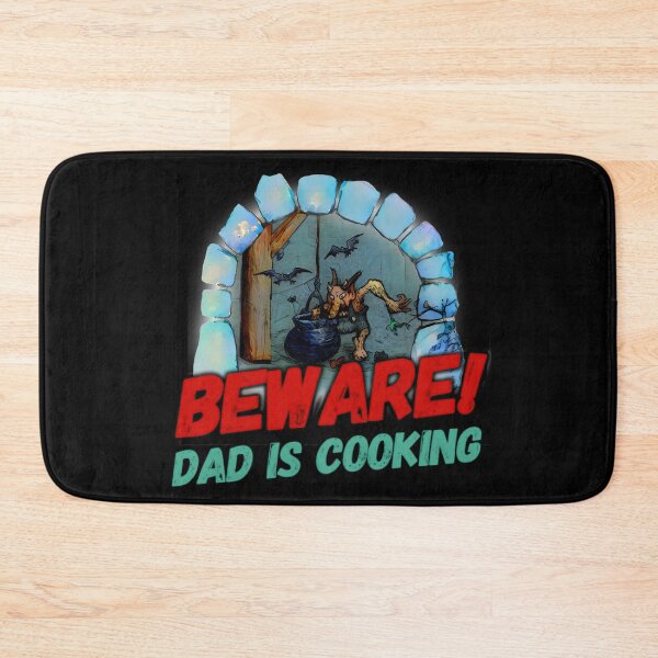 Item preview, Daddy is not the greatest cook T-shirt. Beware! Dad is cooking. Troll making a brew. designed and sold by PrintPit.