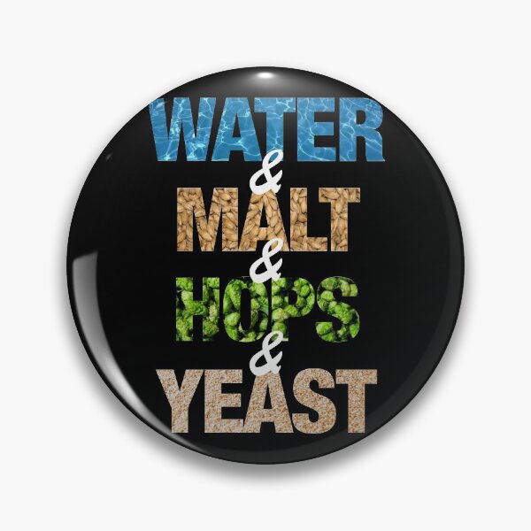 Item preview, Water Malt Hops Yeast - Homebrewe shirt designed and sold by csaron92.