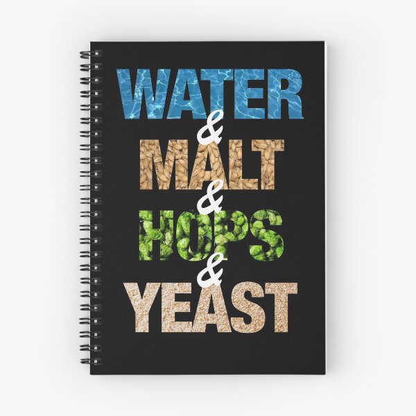 Item preview, Water Malt Hops Yeast - Homebrewe shirt designed and sold by csaron92.