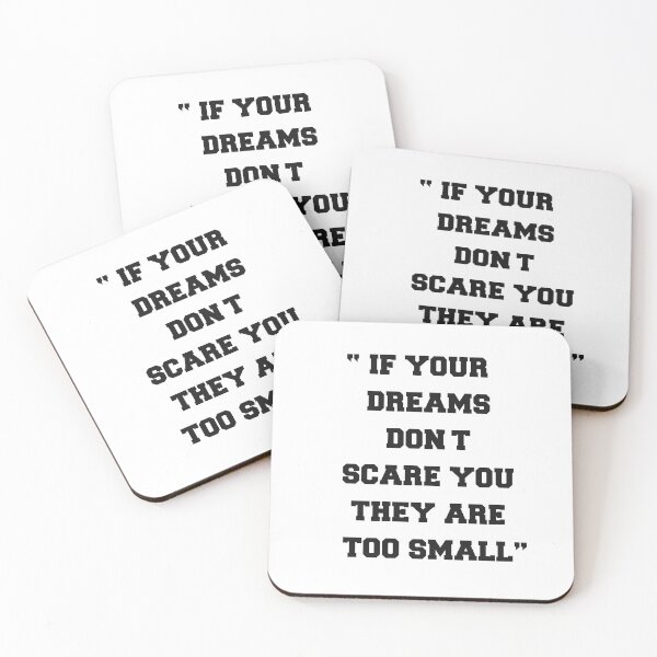 Item preview, If Your Dream Don't Scare You They Are Too Small Inspirational Quotes designed and sold by Hicham Arbaoui.