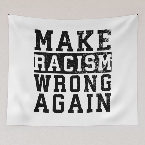 Item preview, Make Racism Wrong Again Anti-Hate 86 45 Resist Message, Anti Hate Demonstration designed and sold by fourstripes.