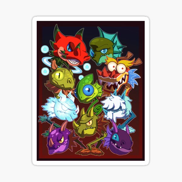 Reptile Plants Sticker