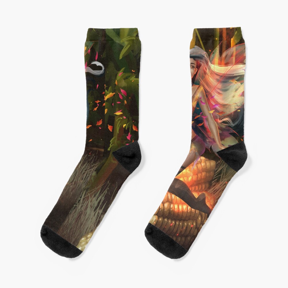 Corn Fairy Madness Socks