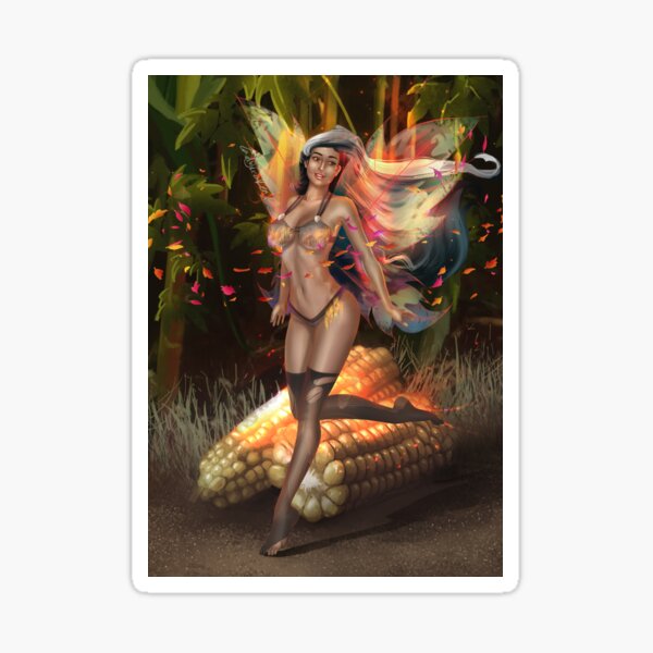 Corn Fairy Madness Bikini Sticker
