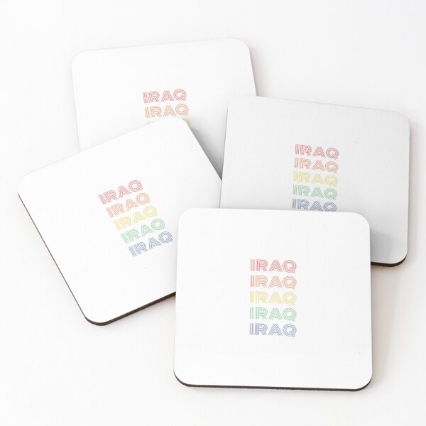 Item preview, Irag Name in Rainbow Stylish design designed and sold by ArabCorner.