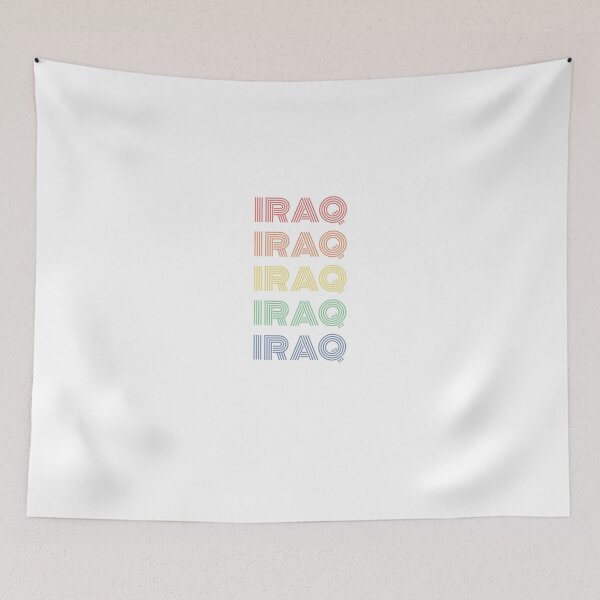 Item preview, Irag Name in Rainbow Stylish design designed and sold by ArabCorner.