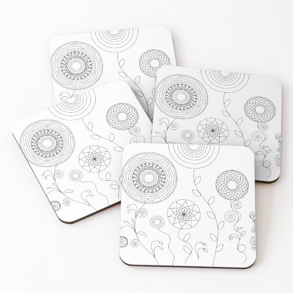 Item preview, Mandala flowers designed and sold by adiosmillet.