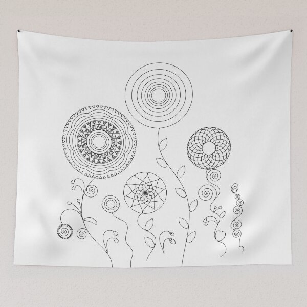 Item preview, Mandala flowers designed and sold by adiosmillet.