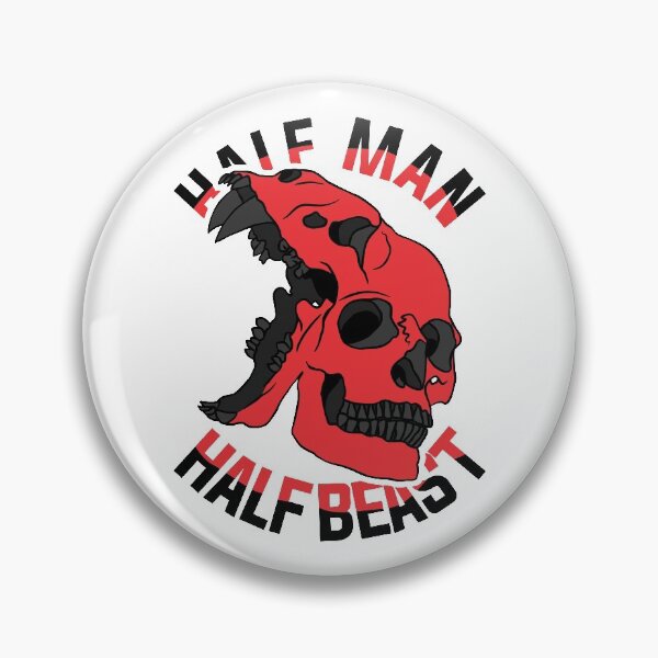 Item preview, Half Man Half Beast Mutant Skull  designed and sold by therealsadpanda.