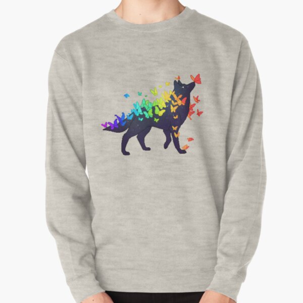 Rainbow clearance wolf hoodie