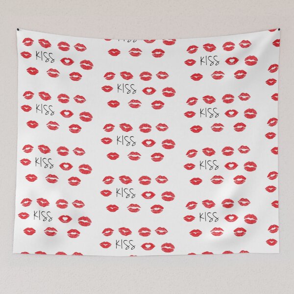 Item preview, Kiss Art Work With Red Lips, Lips Kiss Style designed and sold by belmahdy.