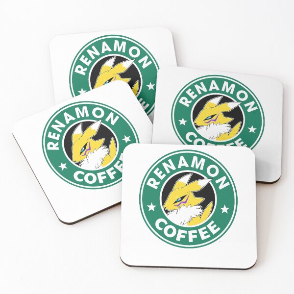 Item preview, Retro Japanese Fantasy Anime Digital Monster Renamon Coffee Funny Design designed and sold by MargeMarianna2.