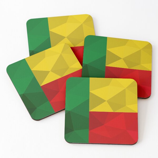 Item preview, Benin Flag Geometric Art – Bold and Vibrant Design designed and sold by OrangePoly.
