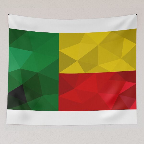 Item preview, Benin Flag Geometric Art – Bold and Vibrant Design designed and sold by OrangePoly.