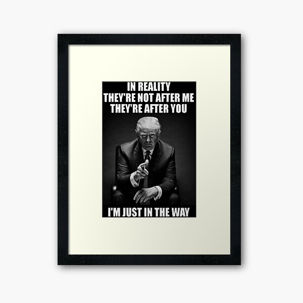 President Donald Trump Impeached tweet Framed Art Print