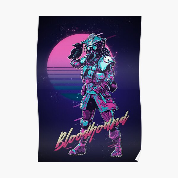 Apex Legends - Bloodhound 80s Retro Poster