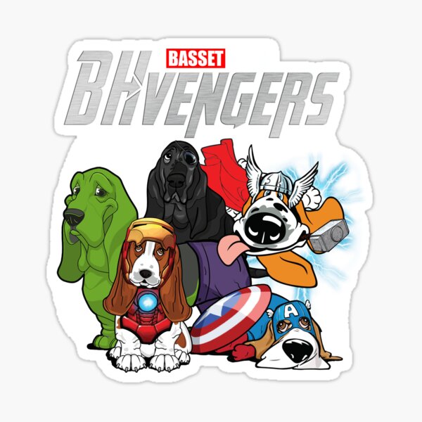 basset hound avengers t shirt