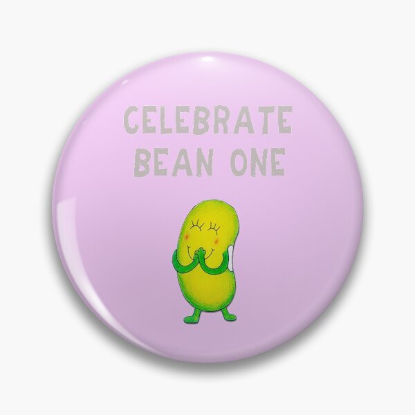 Item preview, Happy 1st Birthday card - pink - Celebrate Bean one designed and sold by Justbeanhappy.