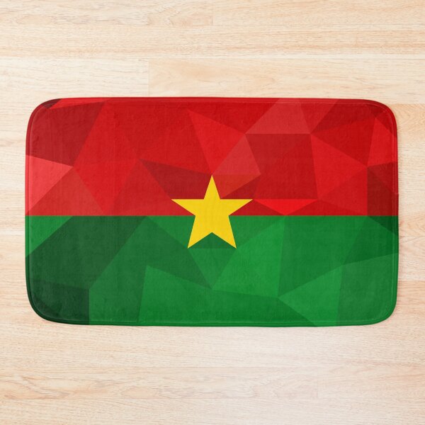 Item preview, Burkina Faso Flag Geometric Design – Bold and Patriotic Art designed and sold by OrangePoly.