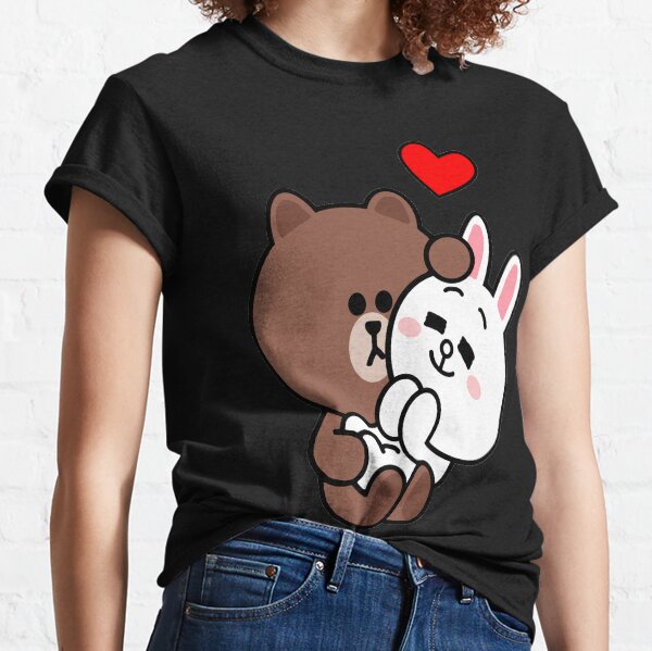 Brown bear cony bunny rabbit love me tender Classic T-Shirt