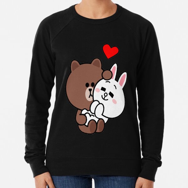 Ours brun lapin lapin lapin aime moi tendre Sweatshirt léger