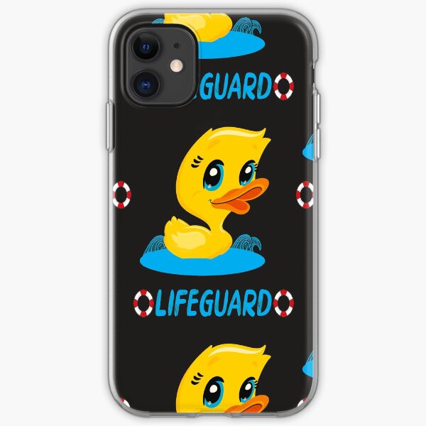 Lifeguard with the rubber duck iPhone Soft Case