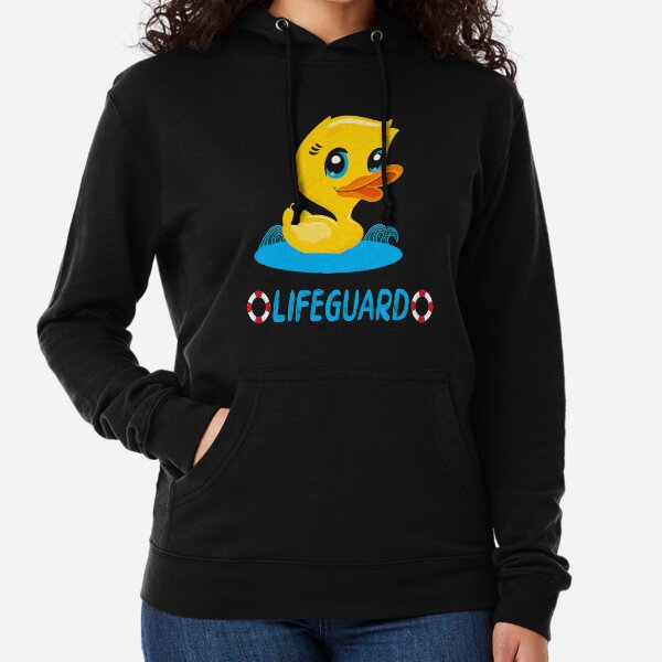 Lifeguard with the rubber duck Lightweight Hoodie