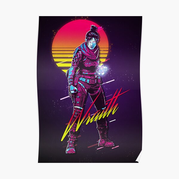 Apex Legends - Wraith 80s Retro Poster
