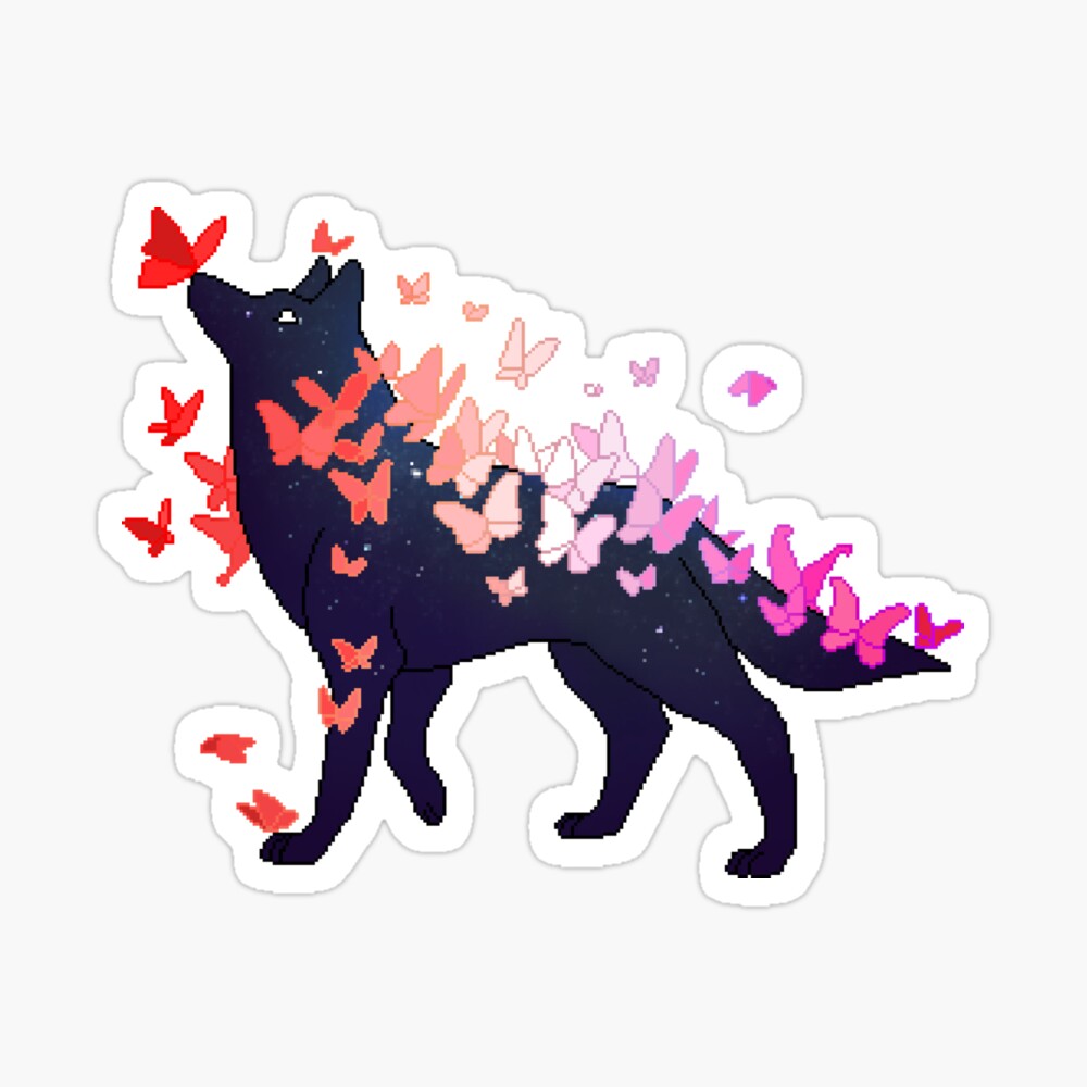 Lesbian Pride Galaxy Wolf 