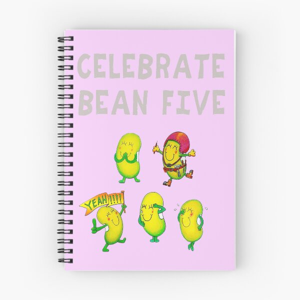 Item preview, Happy 5th Birthday card - pink - Celebrate Bean five designed and sold by Justbeanhappy.
