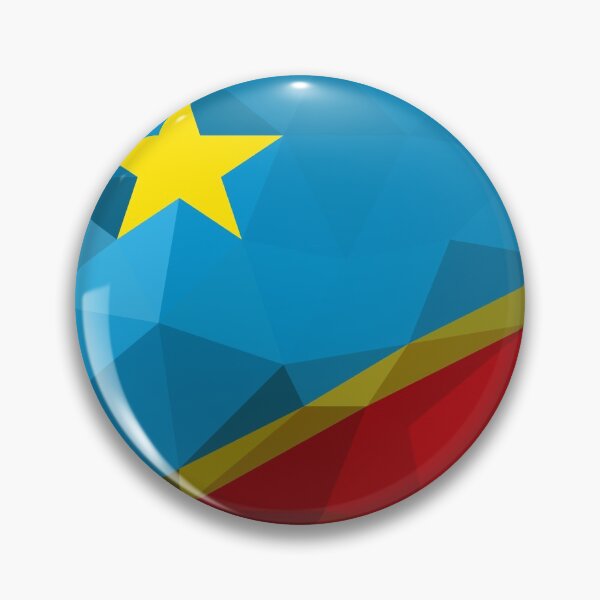 Item preview, Congo Flag Geometric Art – Bold and Vibrant Design designed and sold by OrangePoly.