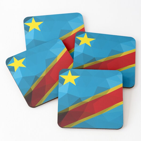 Item preview, Congo Flag Geometric Art – Bold and Vibrant Design designed and sold by OrangePoly.