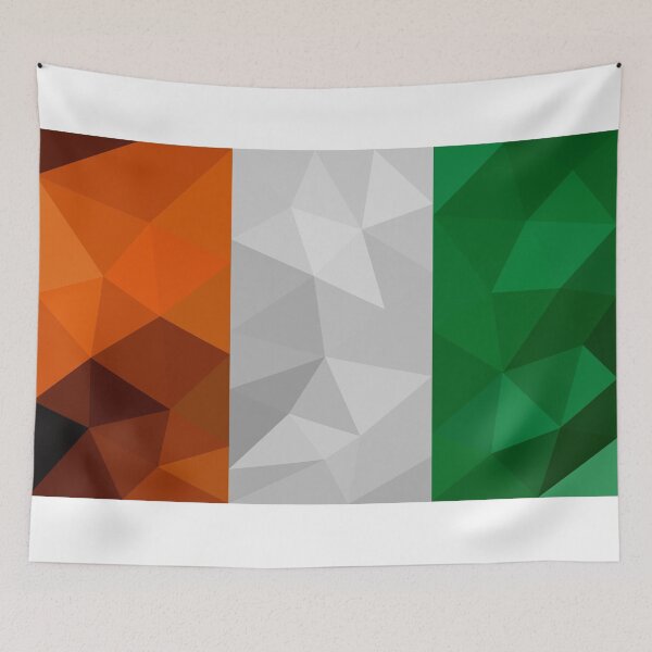 Item preview, Ivory Coast Flag Geometric Art – Bold and Modern Design designed and sold by OrangePoly.