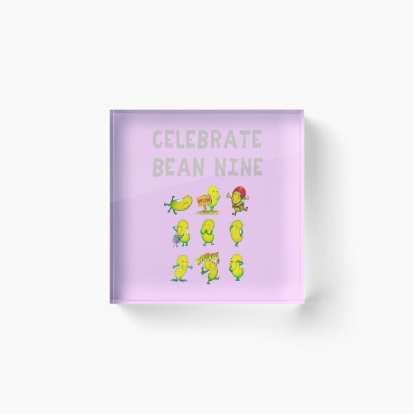 Item preview, Happy 9th Birthday card - pink - Celebrate Bean Nine designed and sold by Justbeanhappy.