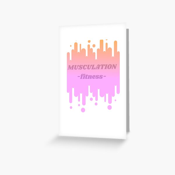 Cartes De Vœux Sur Le Theme Musculation Redbubble