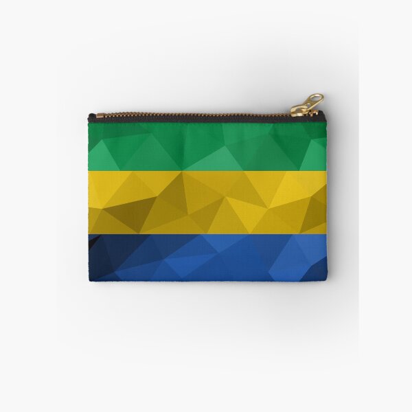 Item preview, Gabon Flag Geometric Design – Bold and Modern Art designed and sold by OrangePoly.